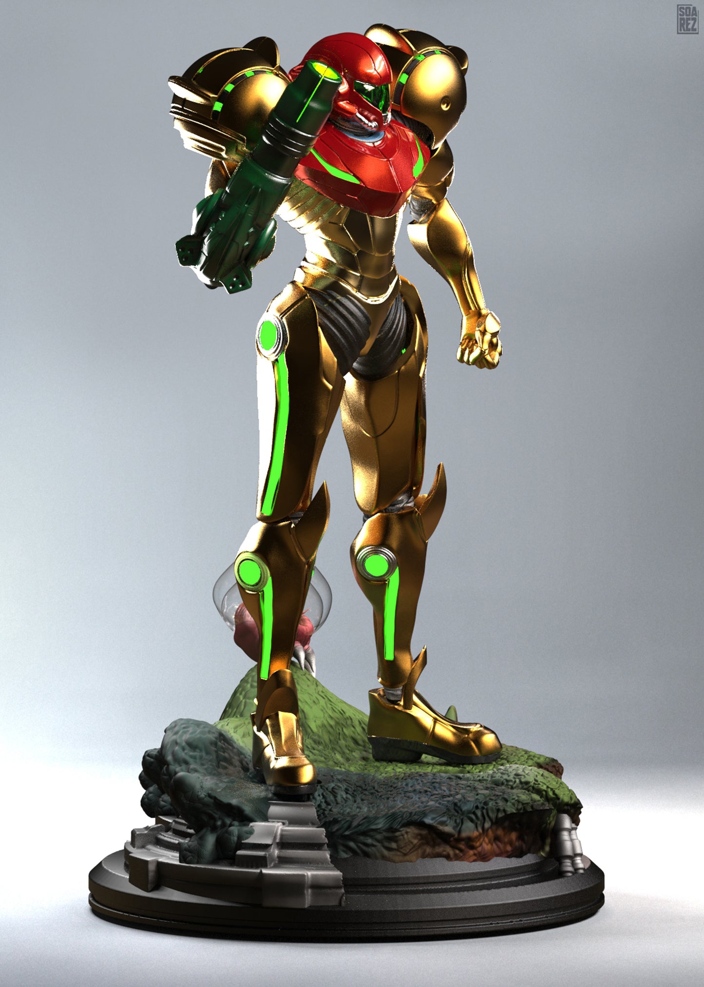 Samus Aran Statue