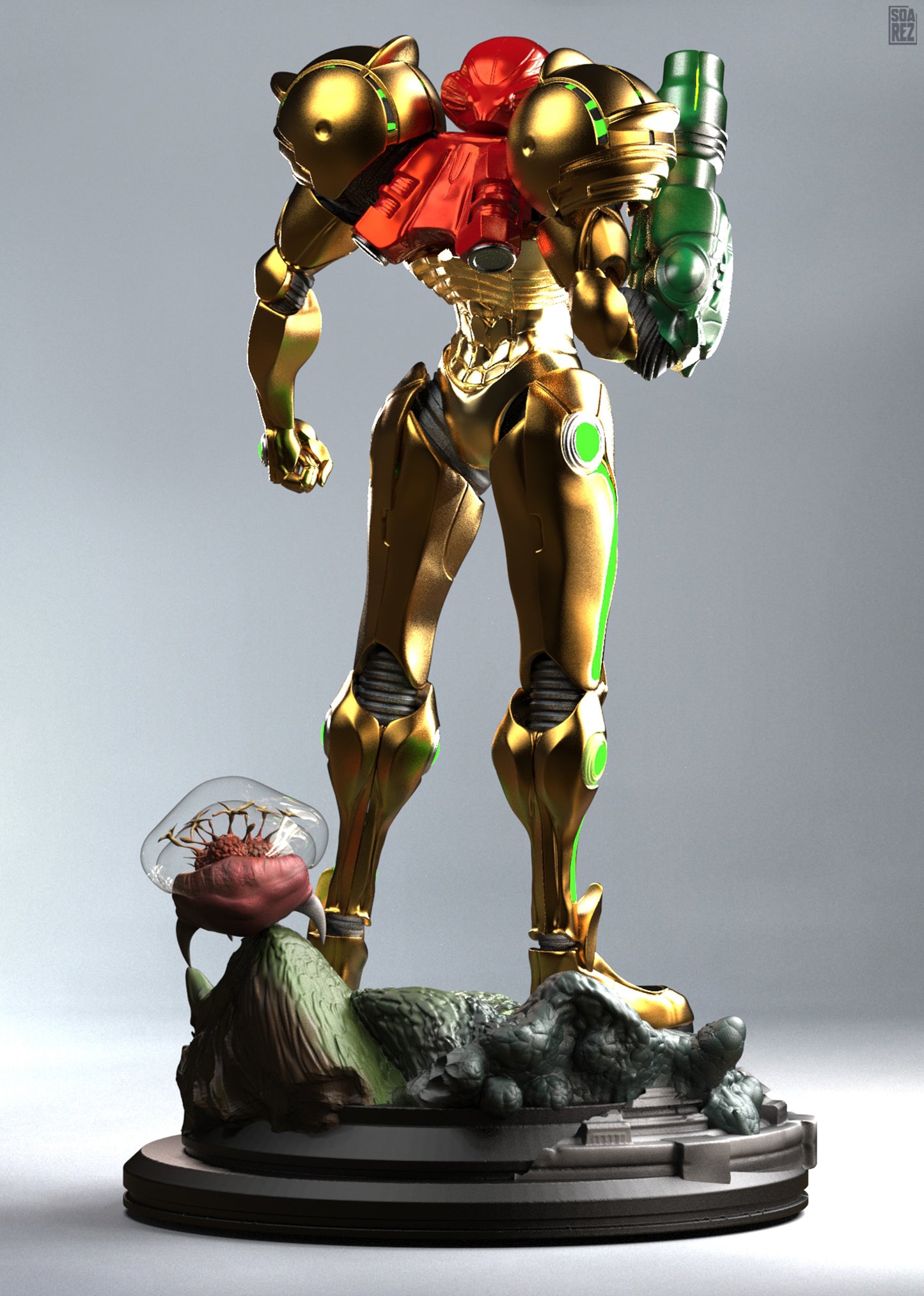 Samus Aran Statue
