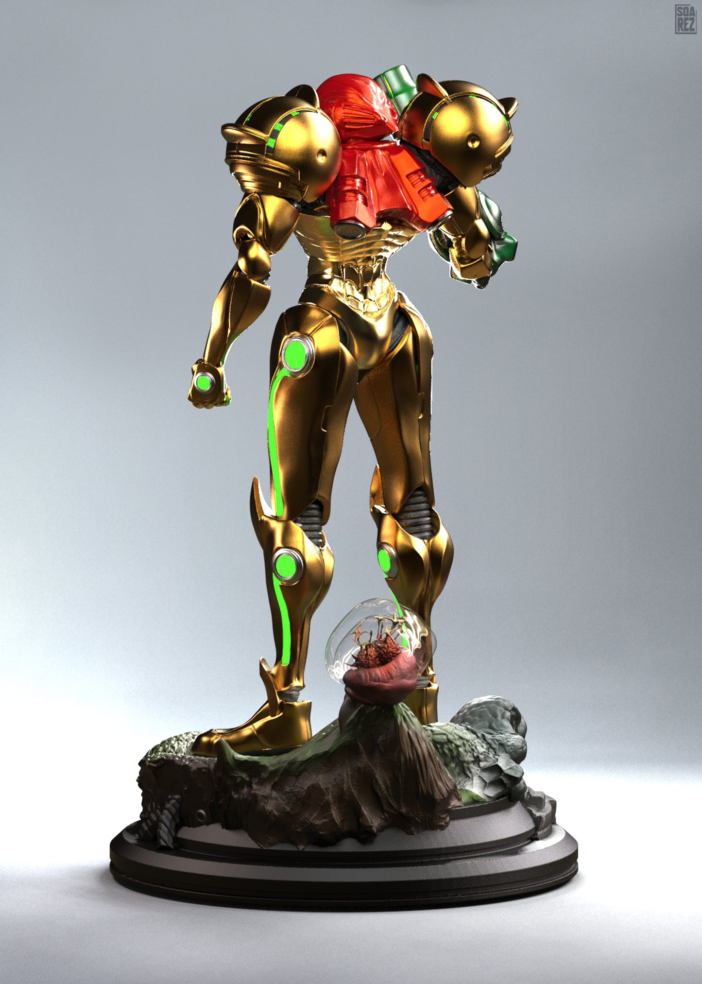 Samus Aran Statue