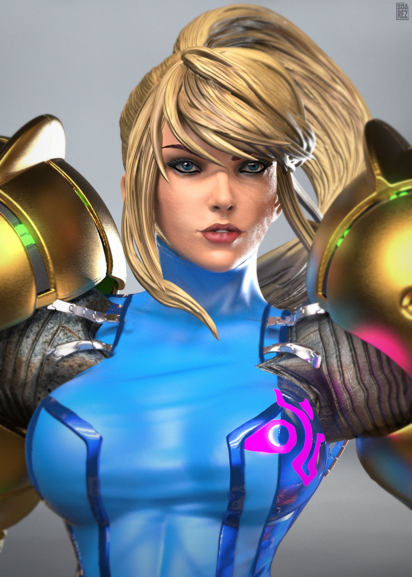 Samus Aran Statue