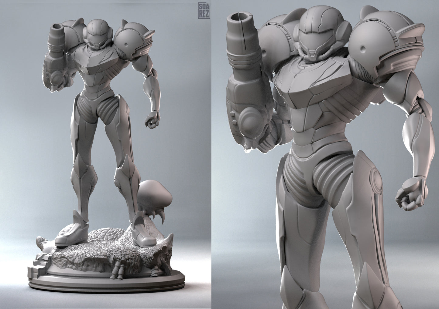 Samus Aran Statue