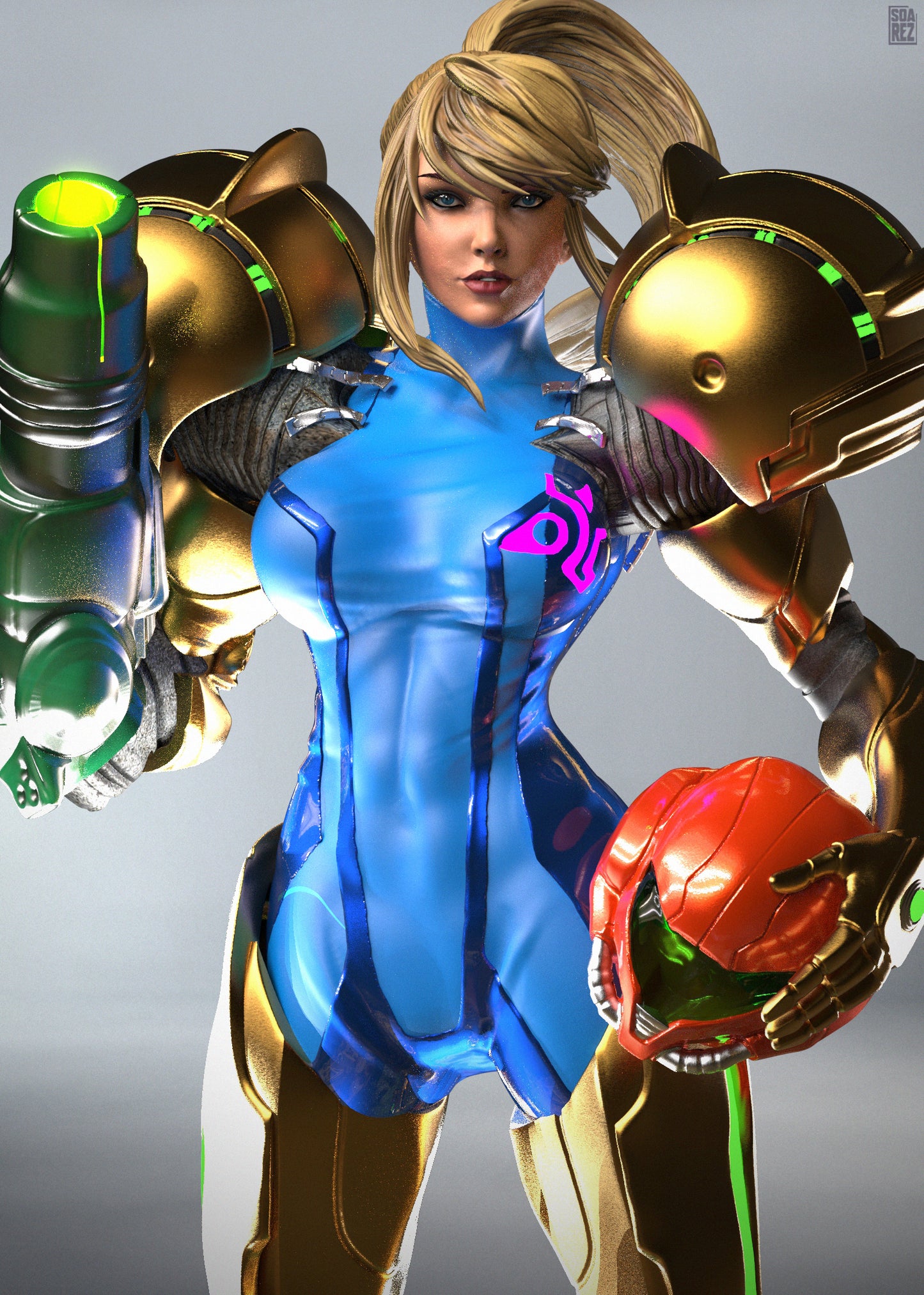 Samus Aran Statue