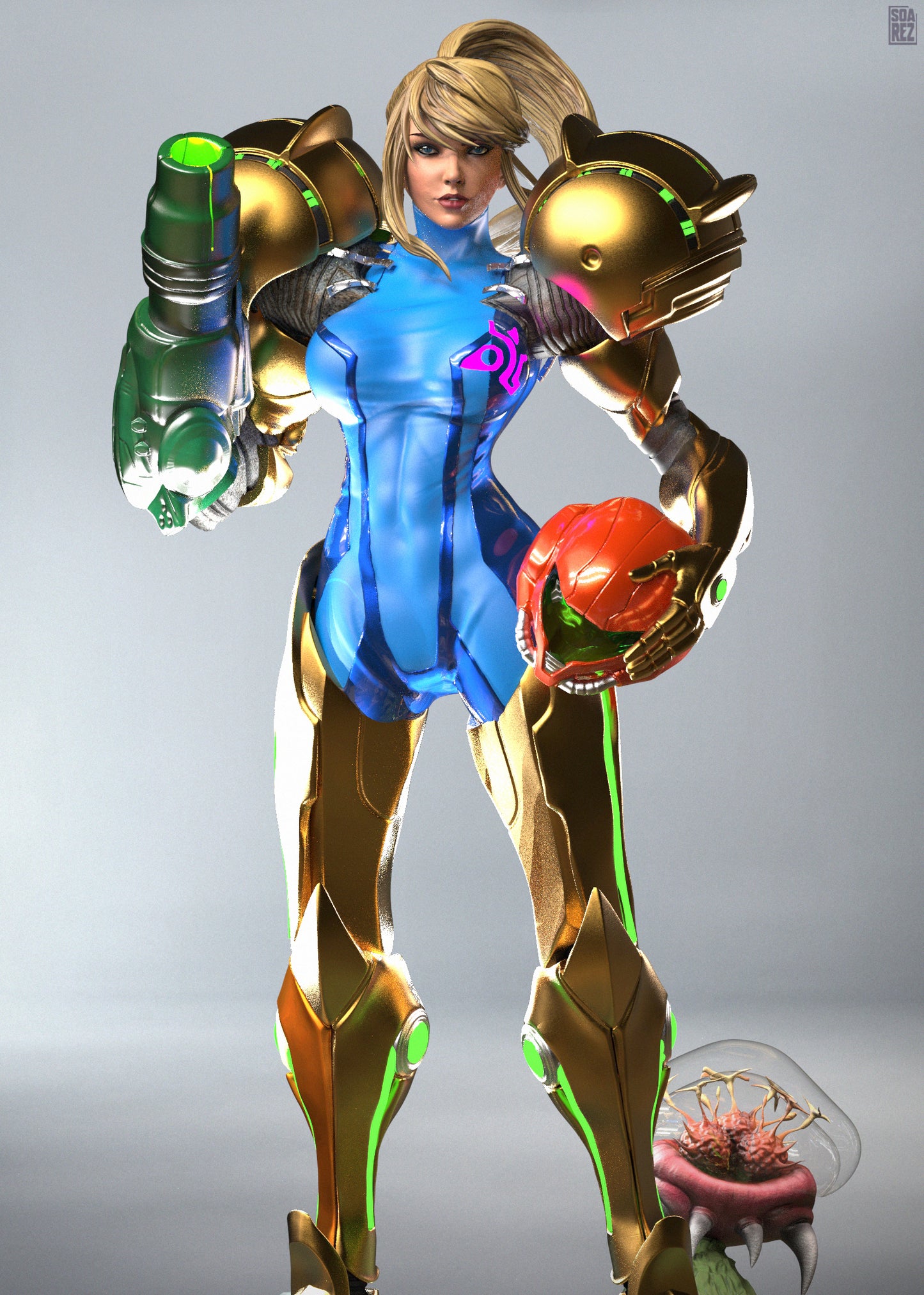 Samus Aran Statue