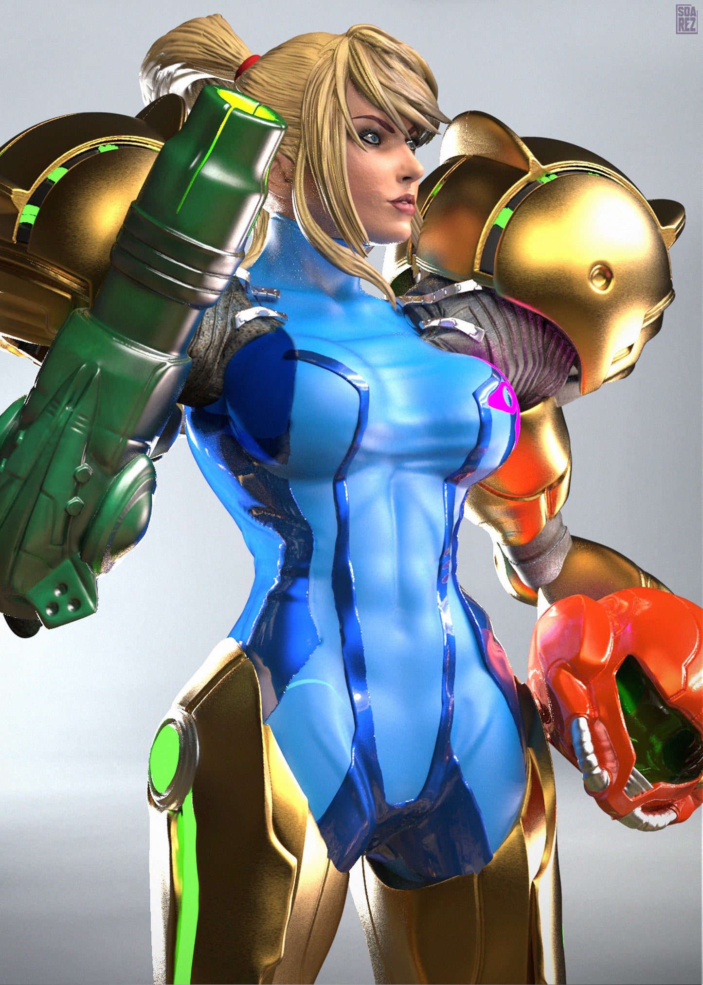 Samus Aran Statue