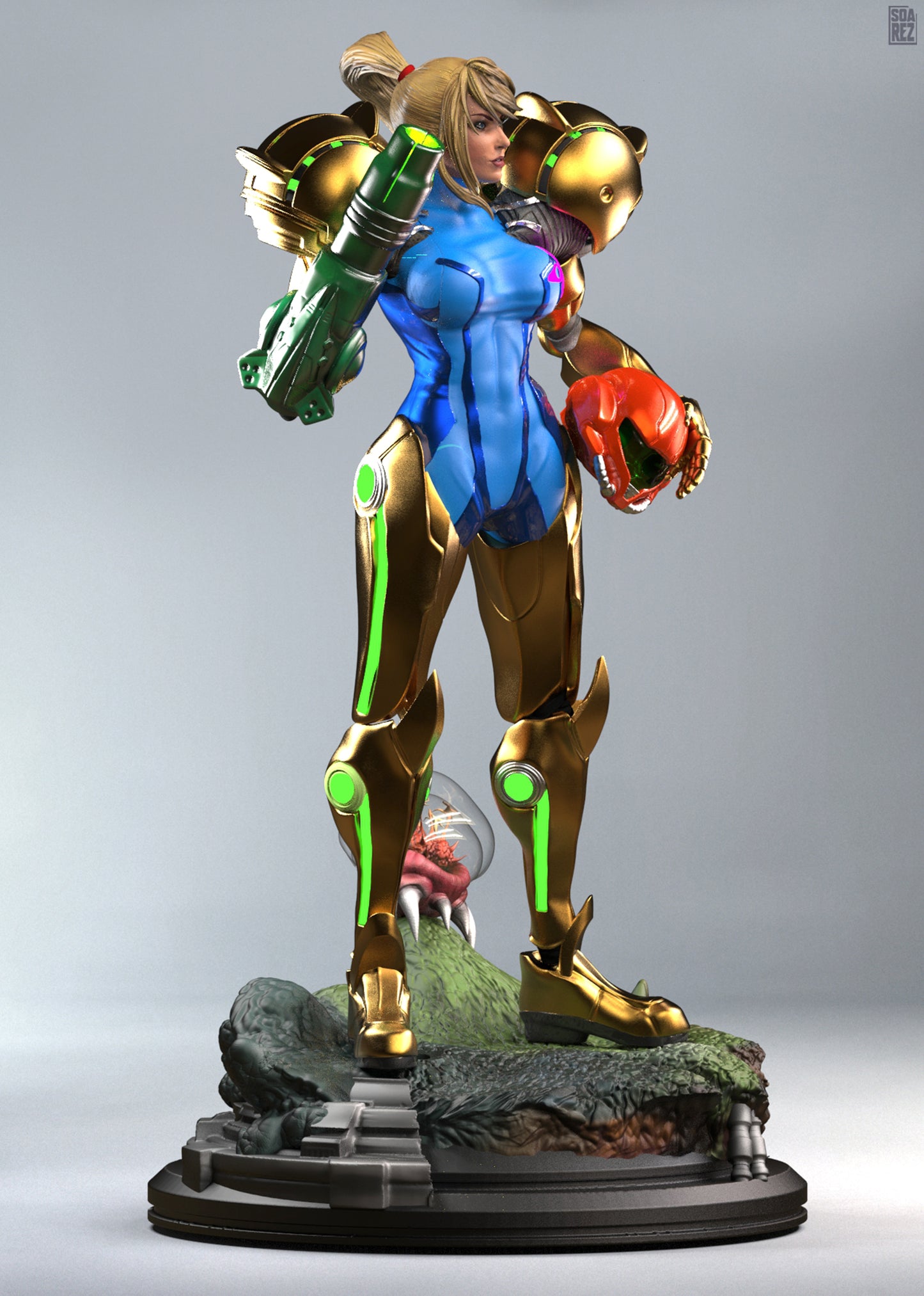 Samus Aran Statue