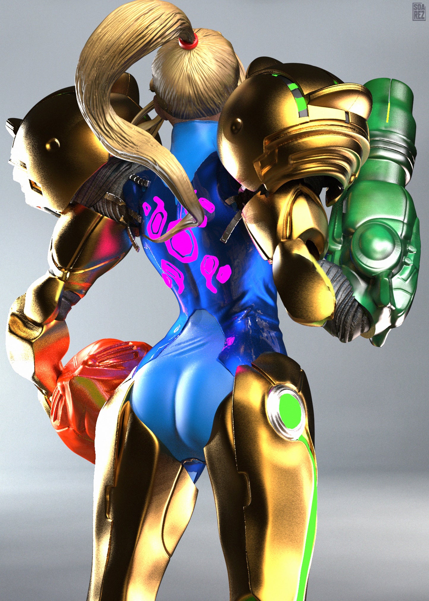 Samus Aran Statue