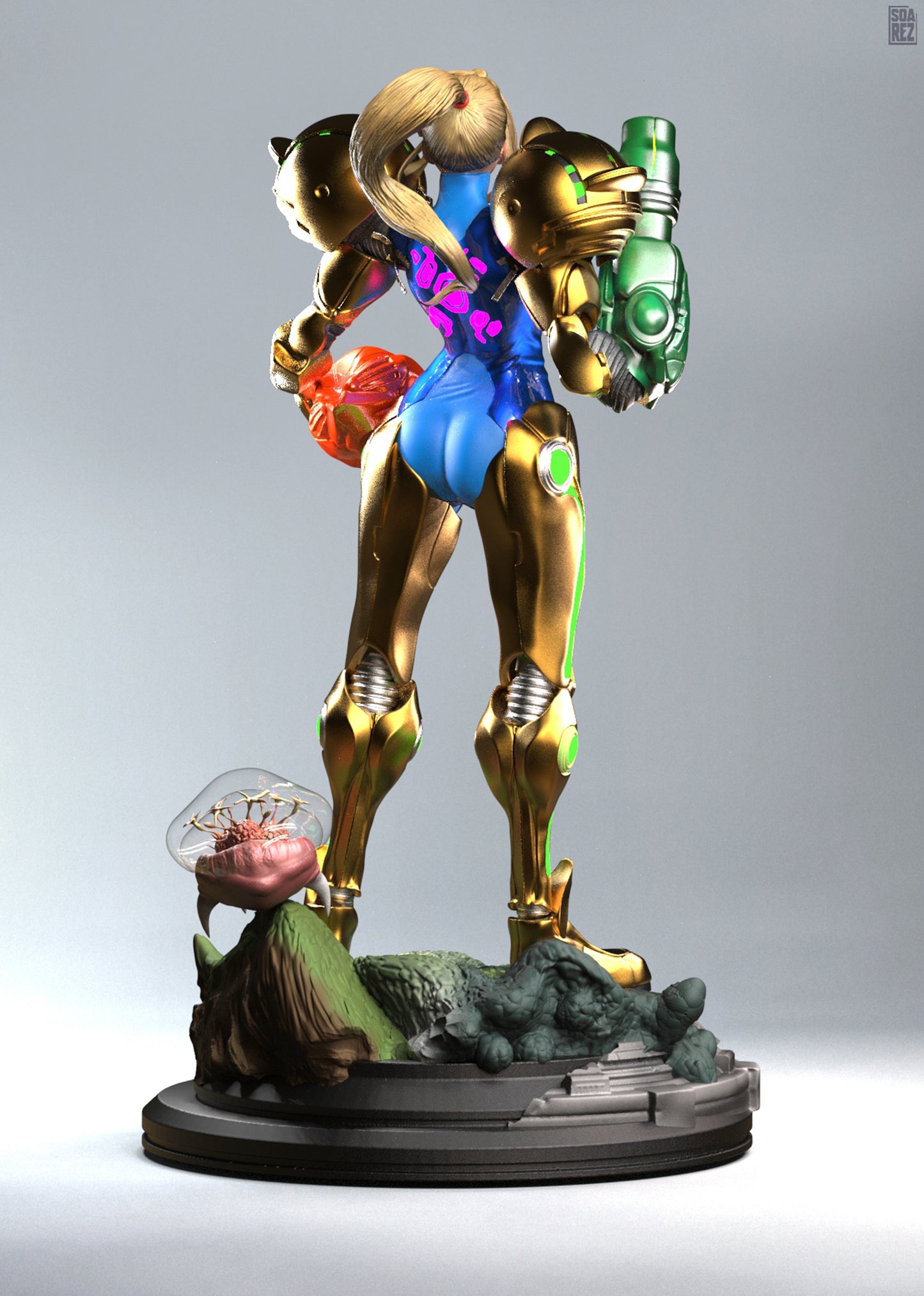 Samus Aran Statue
