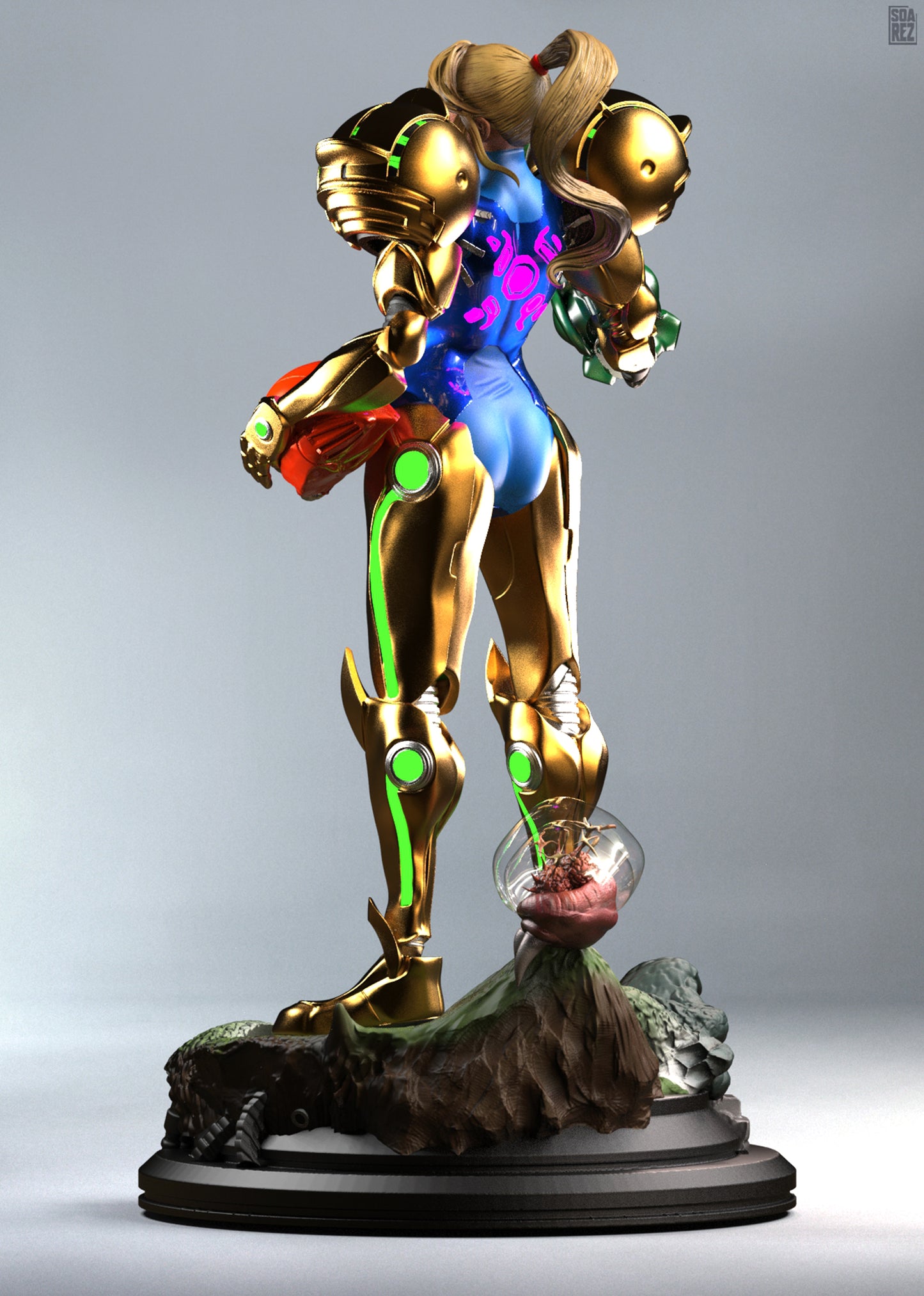 Samus Aran Statue