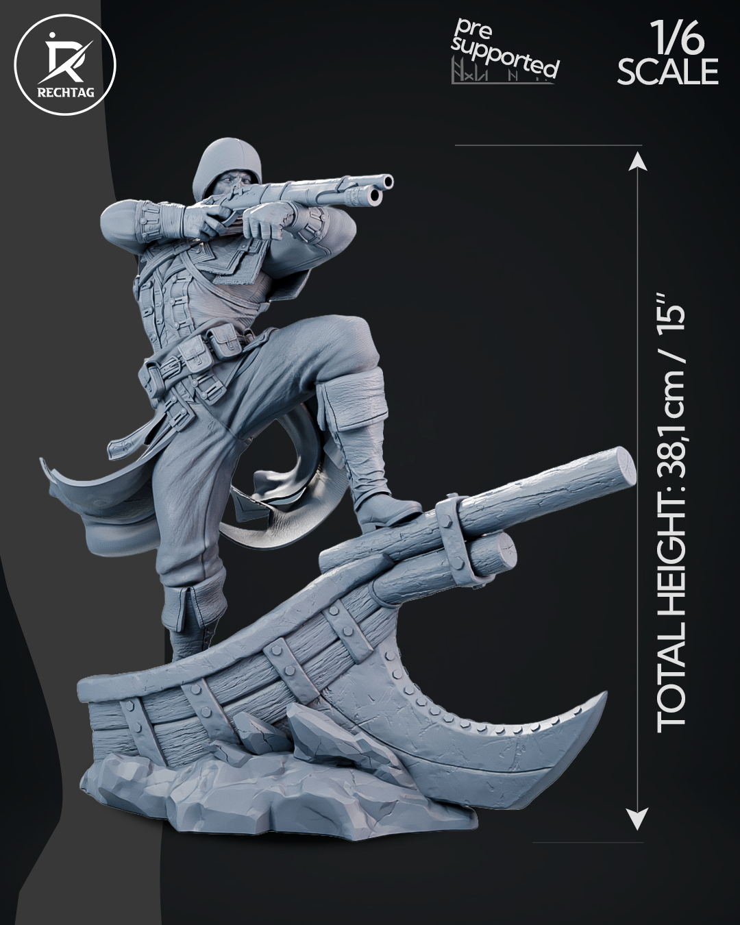 Shay Cormac Statue 3D-Printed Kit