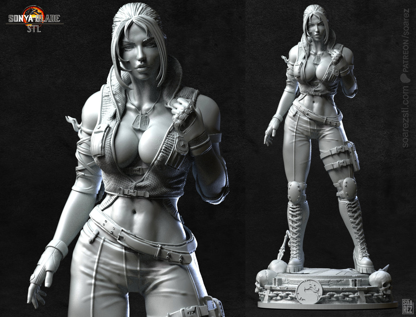 Sonya Bleade (MK) Statue