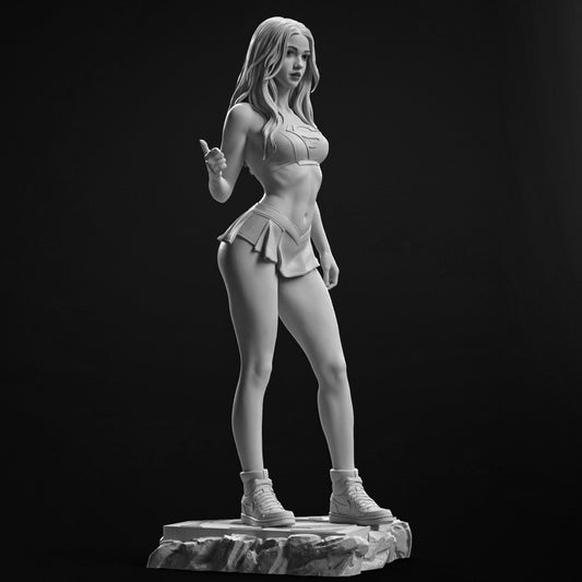 Supergirl Statue 3D-Printed Kit