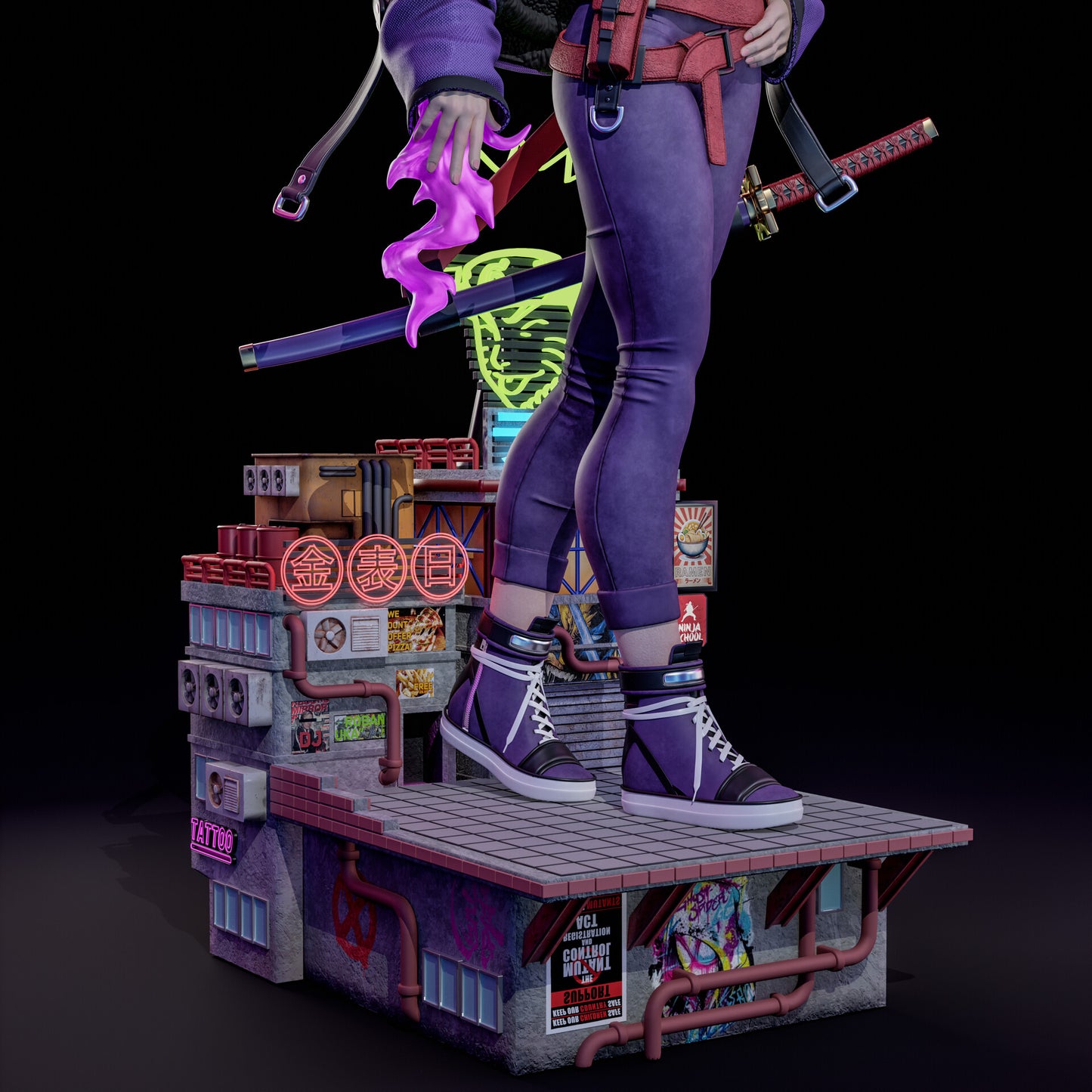 Psylocke (JP Skin) Statue