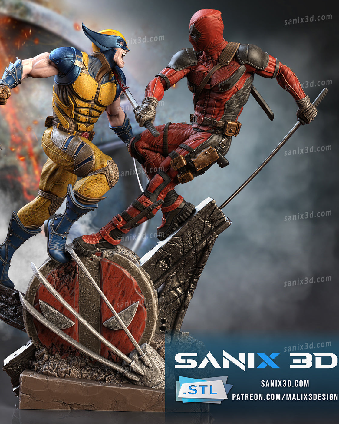 Sanix3Design Statues