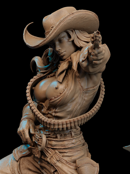 Cowgirl Rogue Statue 3D-Printed Kit