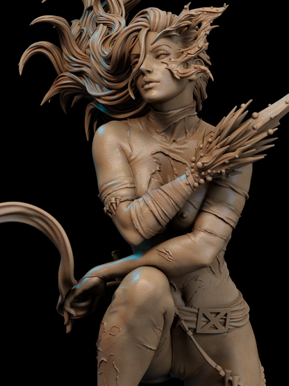 Savage Land Psylocke Statue 3D-Printed Kit