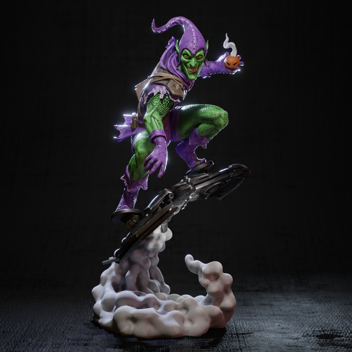 Green Goblin Statue 3D-Printed Kit