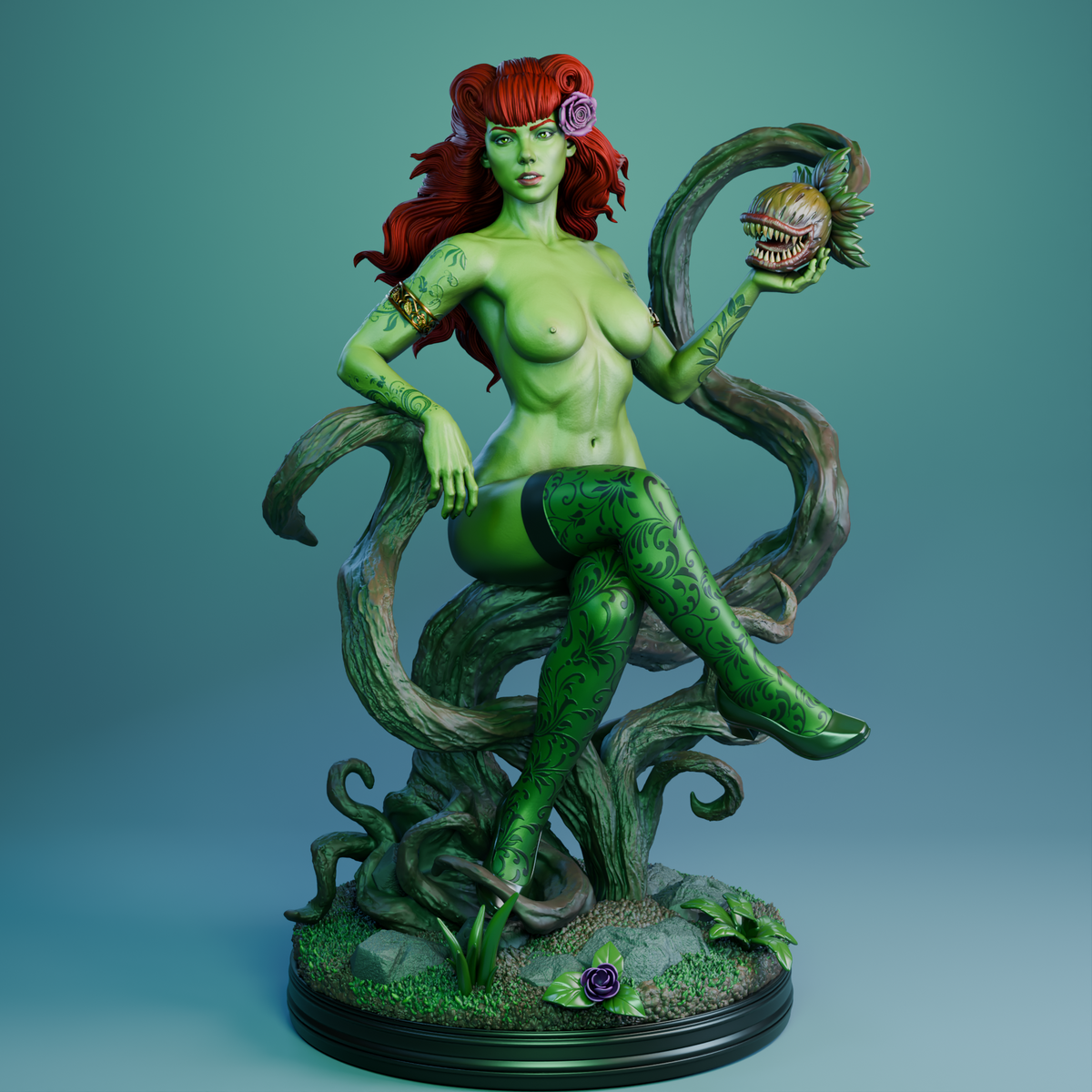Poison Ivy Bombshell Statue 3D-Printed Kit