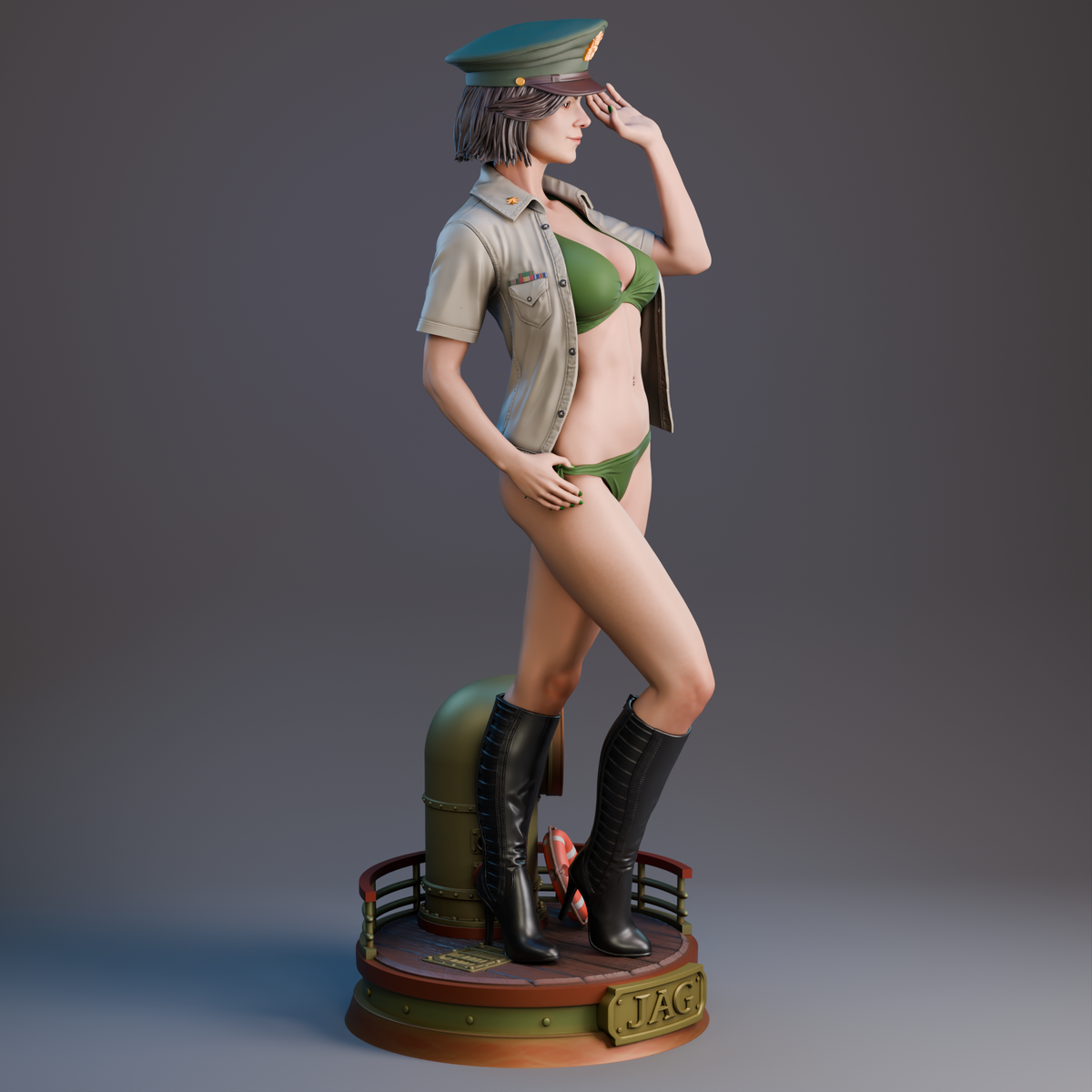Major MacKenzie Statue 3D-Printed Kit