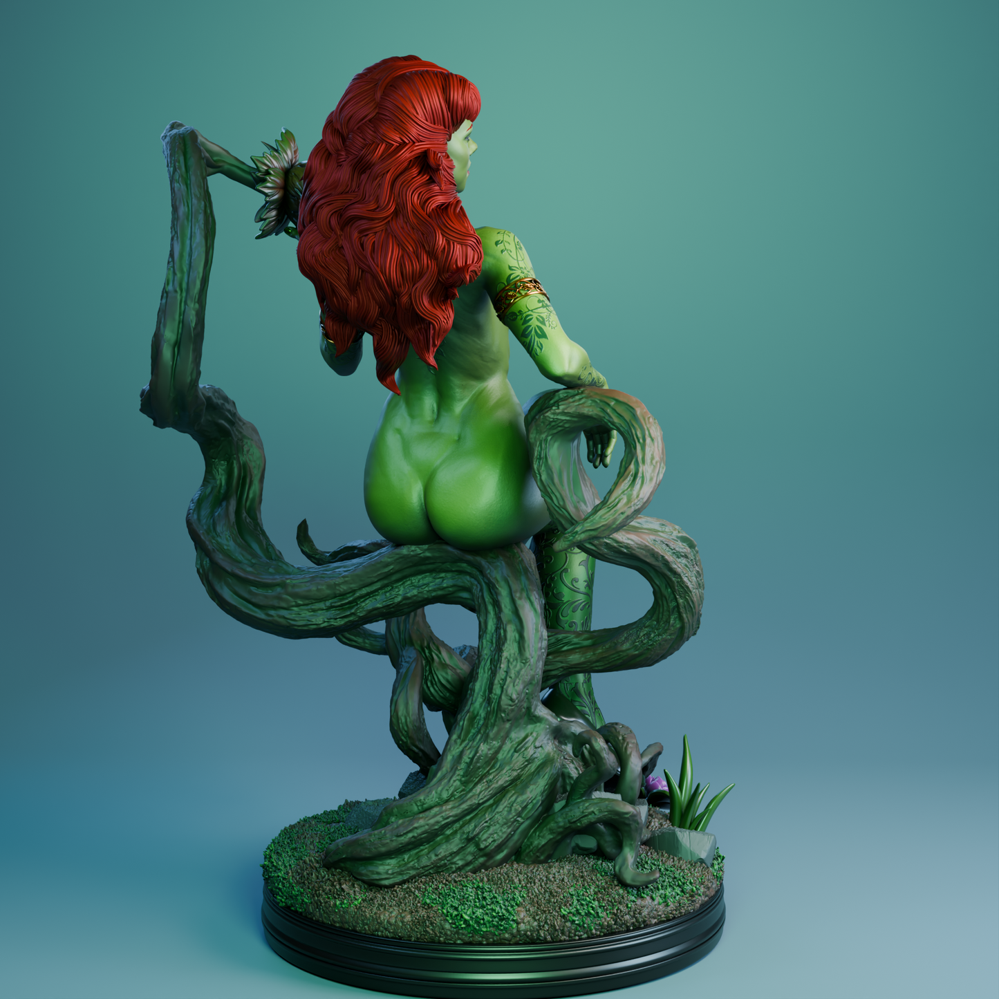 Poison Ivy Bombshell Statue 3D-Printed Kit