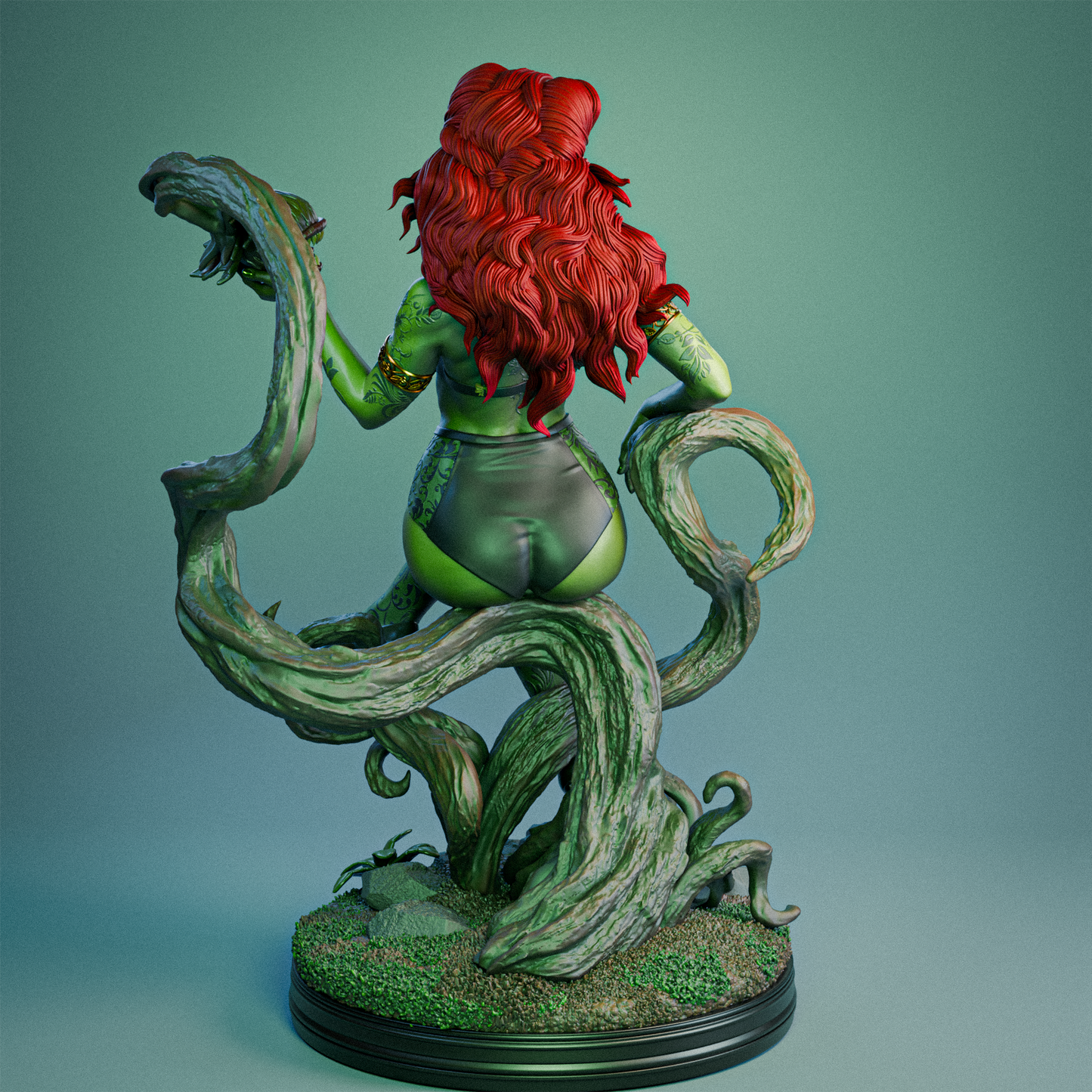 Poison Ivy Bombshell Statue 3D-Printed Kit