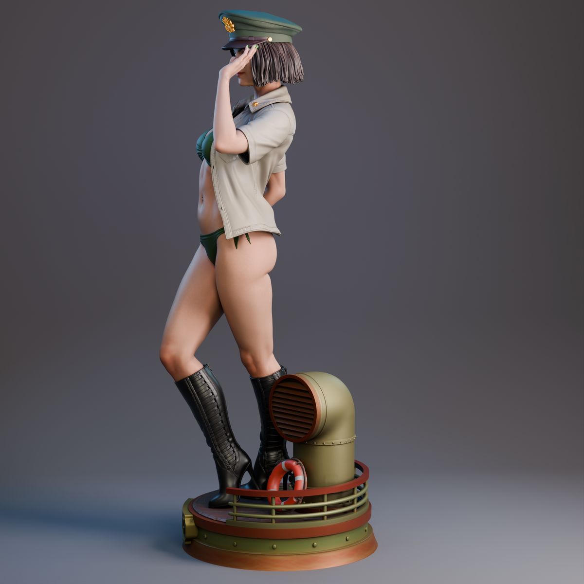 Major MacKenzie Statue 3D-Printed Kit