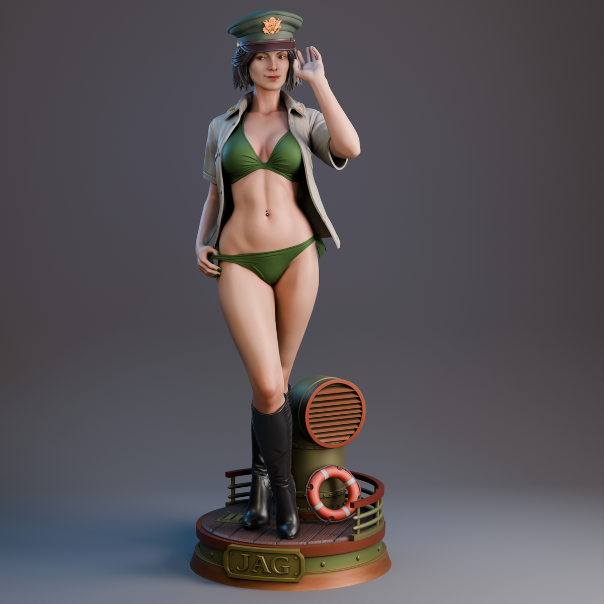Major MacKenzie Statue 3D-Printed Kit