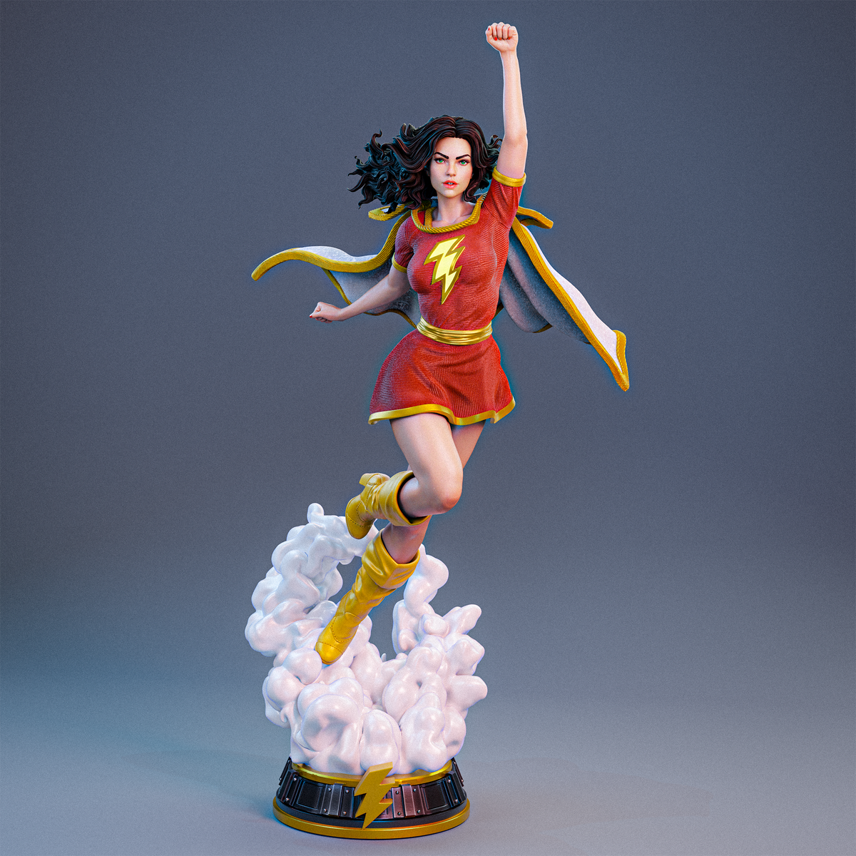 Mary Marvel Statue 3D-Printed Kit