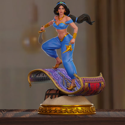 Princess Jasmine Statue 3D-Printed Kit