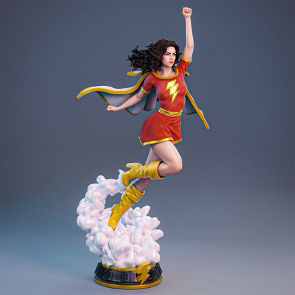 Mary Marvel Statue 3D-Printed Kit