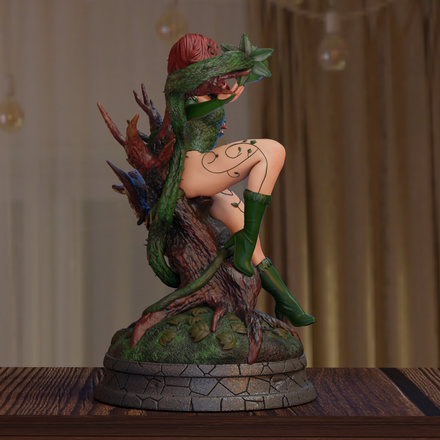 Poison Ivy Statue 3D-Printed Kit