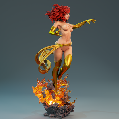 Jeane Grey Phoenix Statue 3D-Printed Kit