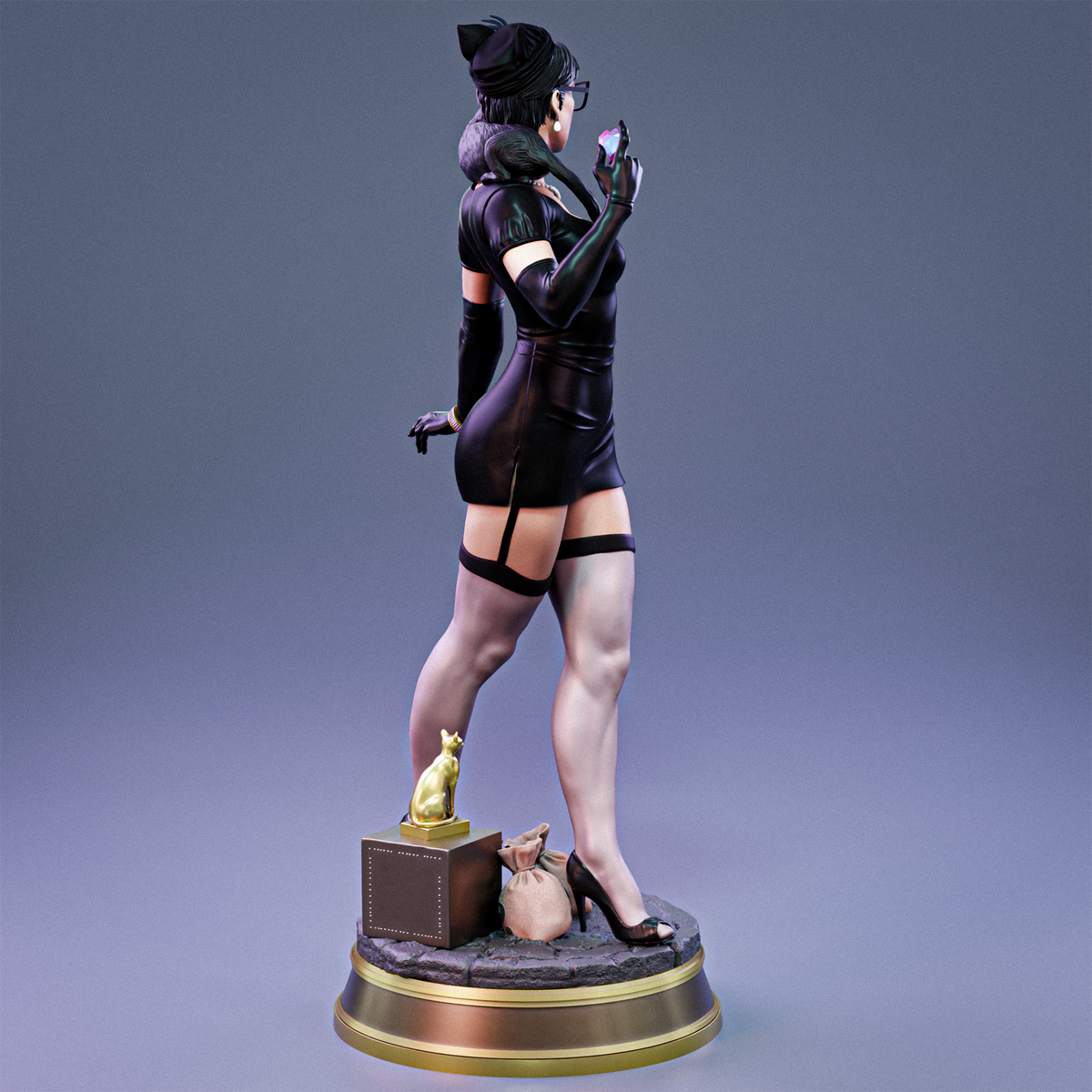 Catwoman Bombshell Statue 3D-Printed Kit
