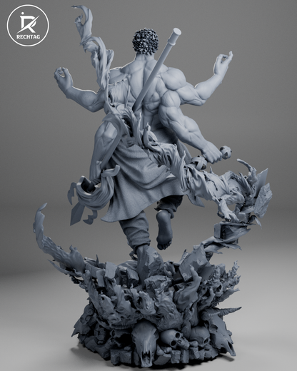 Ryomen Sukuna Statue 3D-Printed Kit