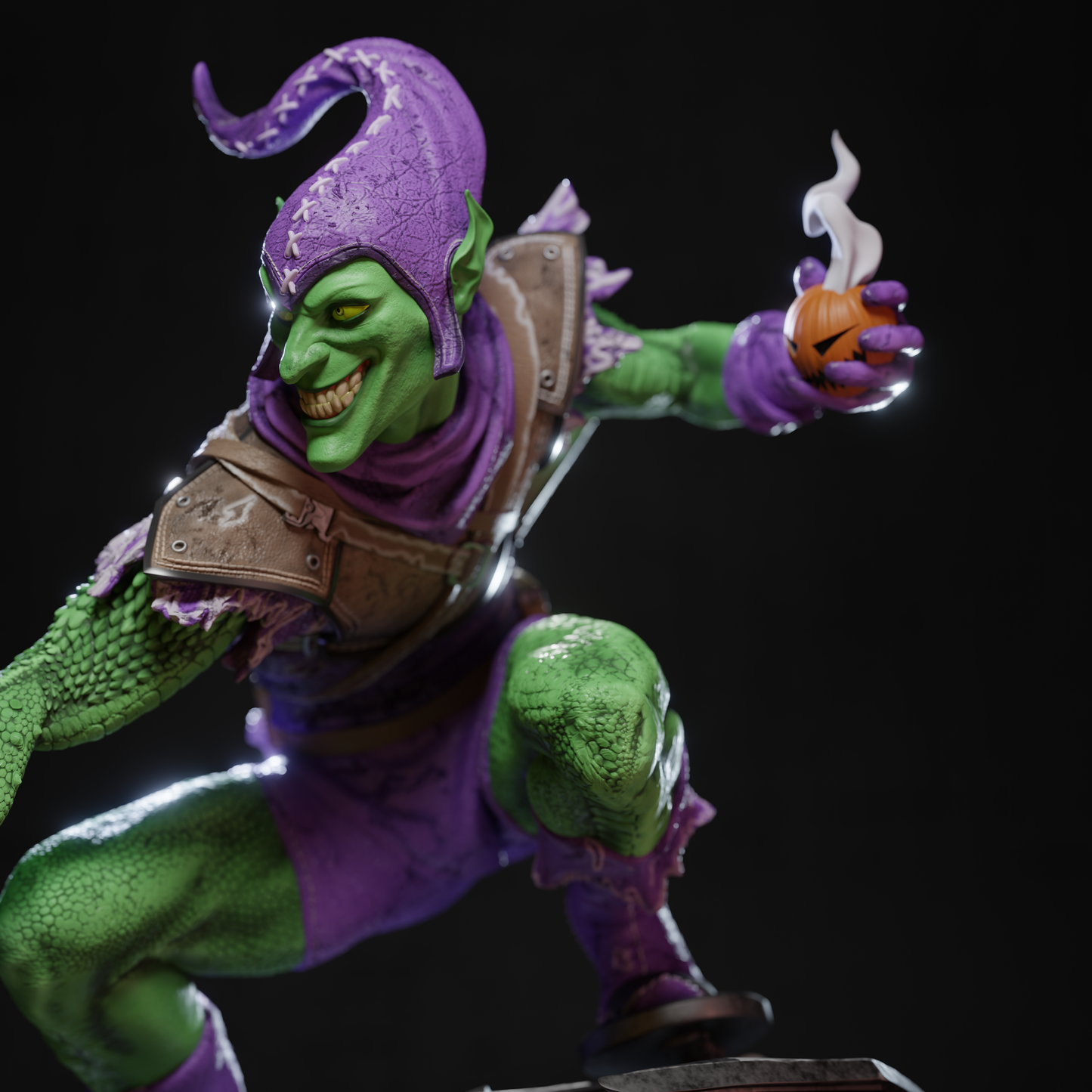 Green Goblin Statue 3D-Printed Kit