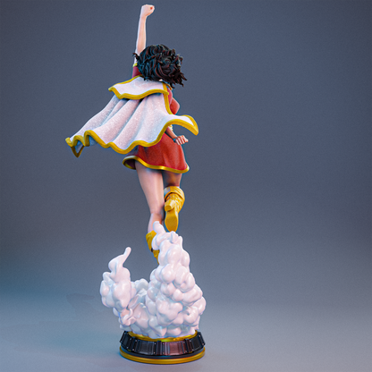 Mary Marvel Statue 3D-Printed Kit