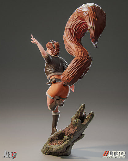 Squirl Girl Statue