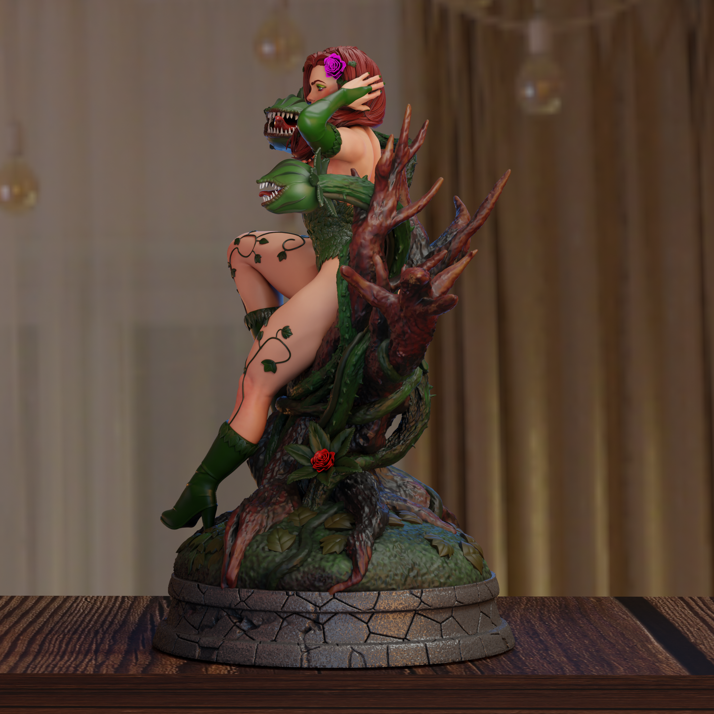 Poison Ivy Statue 3D-Printed Kit