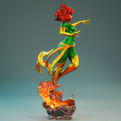 Jeane Grey Phoenix Statue 3D-Printed Kit