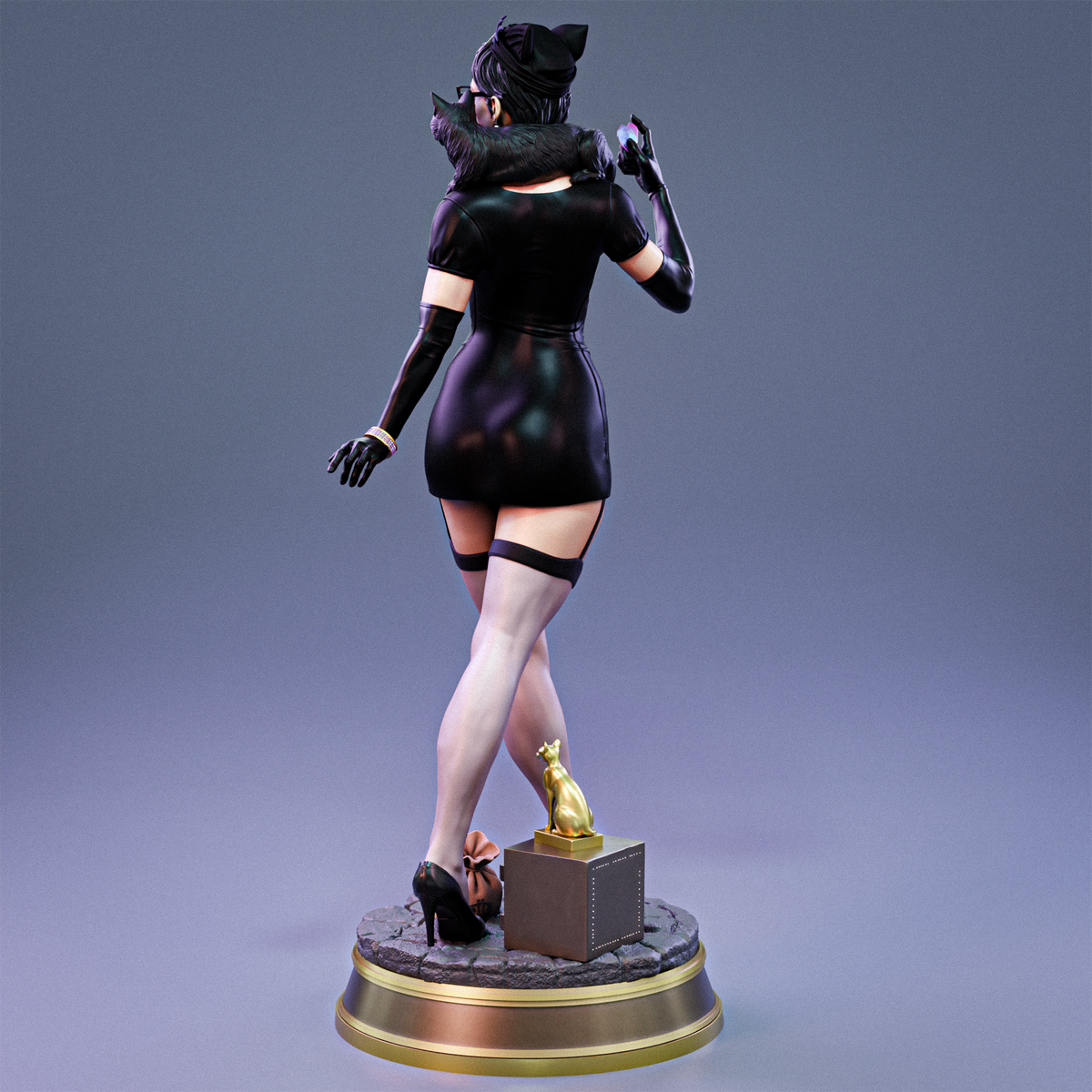 Catwoman Bombshell Statue 3D-Printed Kit