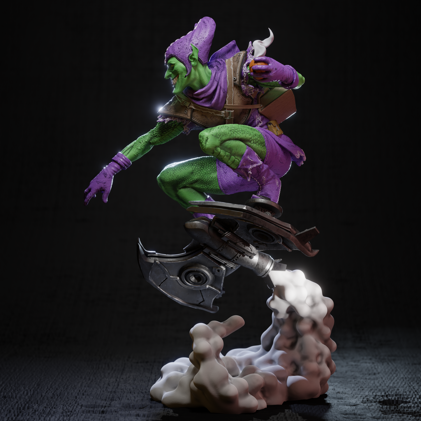 Green Goblin Statue 3D-Printed Kit