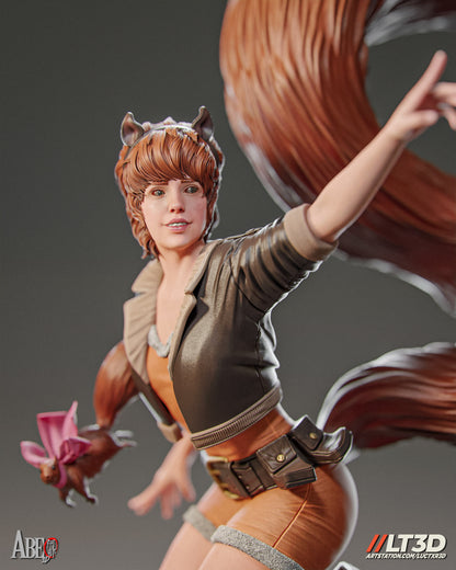 Squirl Girl Statue