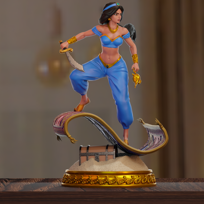 Princess Jasmine Statue 3D-Printed Kit