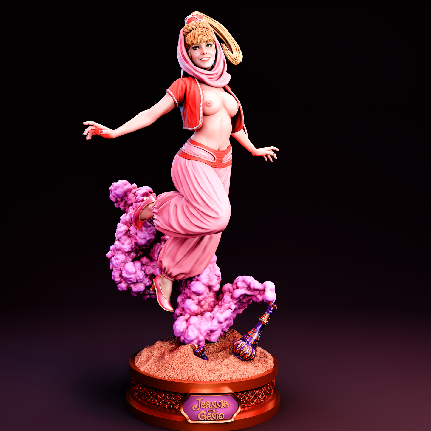 Jeannie Is A Genie Statue 3D-Printed Kit