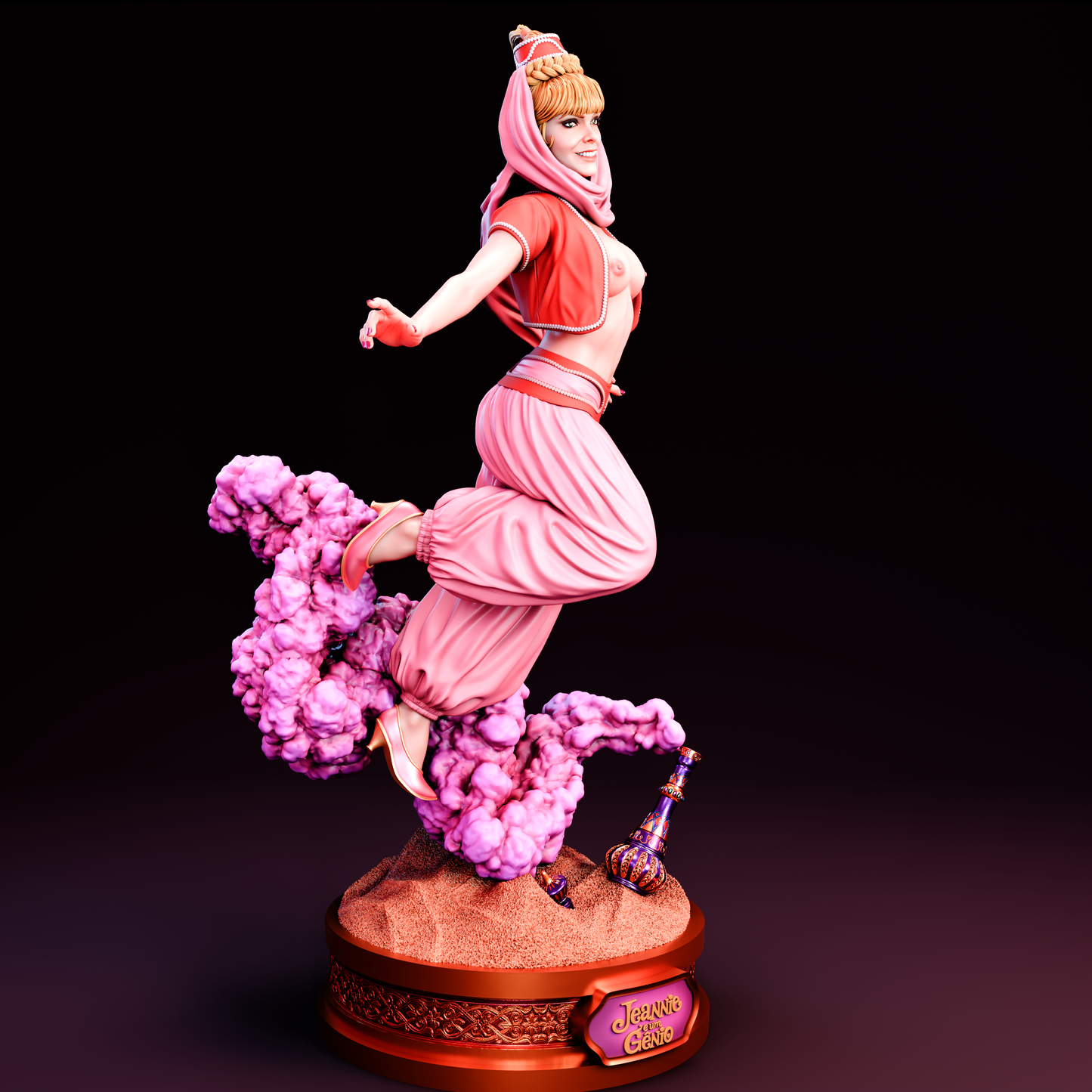 Jeannie Is A Genie Statue 3D-Printed Kit