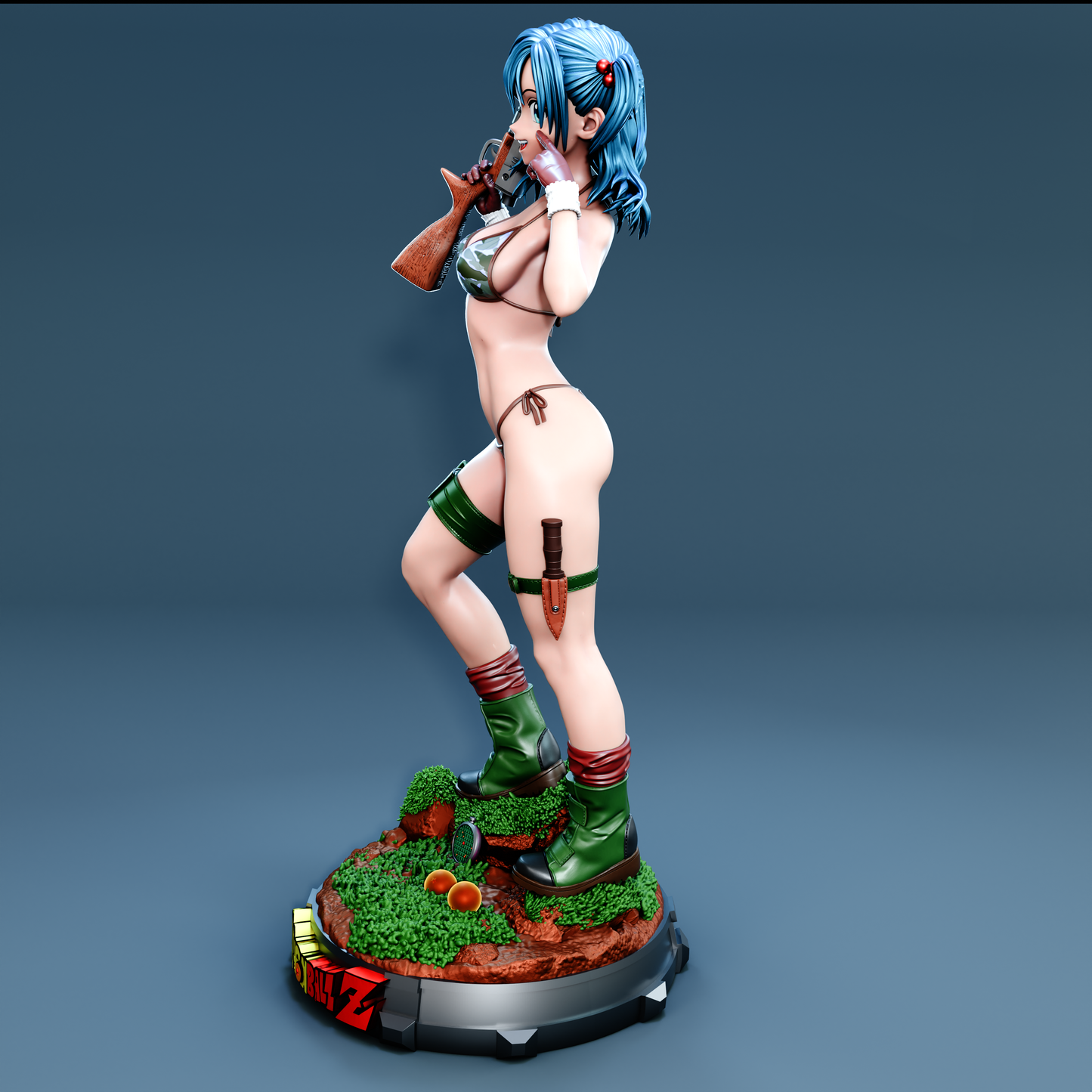 Bulma Statue 3D-Printed Kit