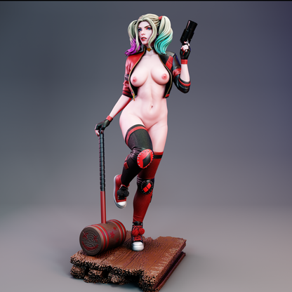 Harley Quinn Statue 3D-Printed Kit