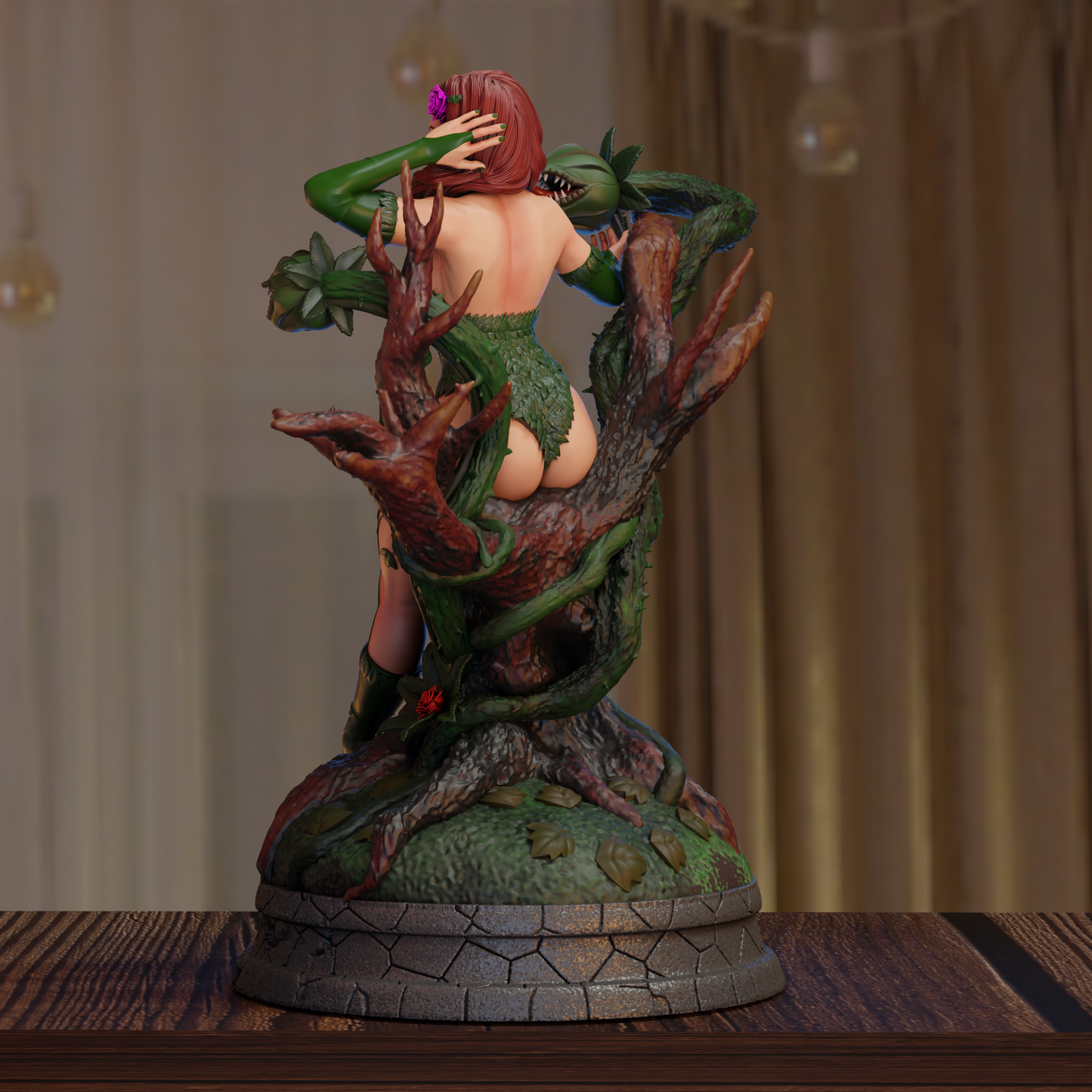 Poison Ivy Statue 3D-Printed Kit