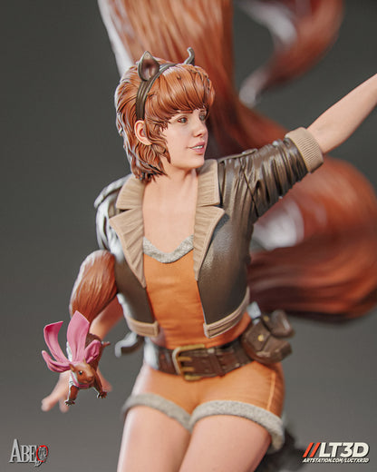 Squirl Girl Statue