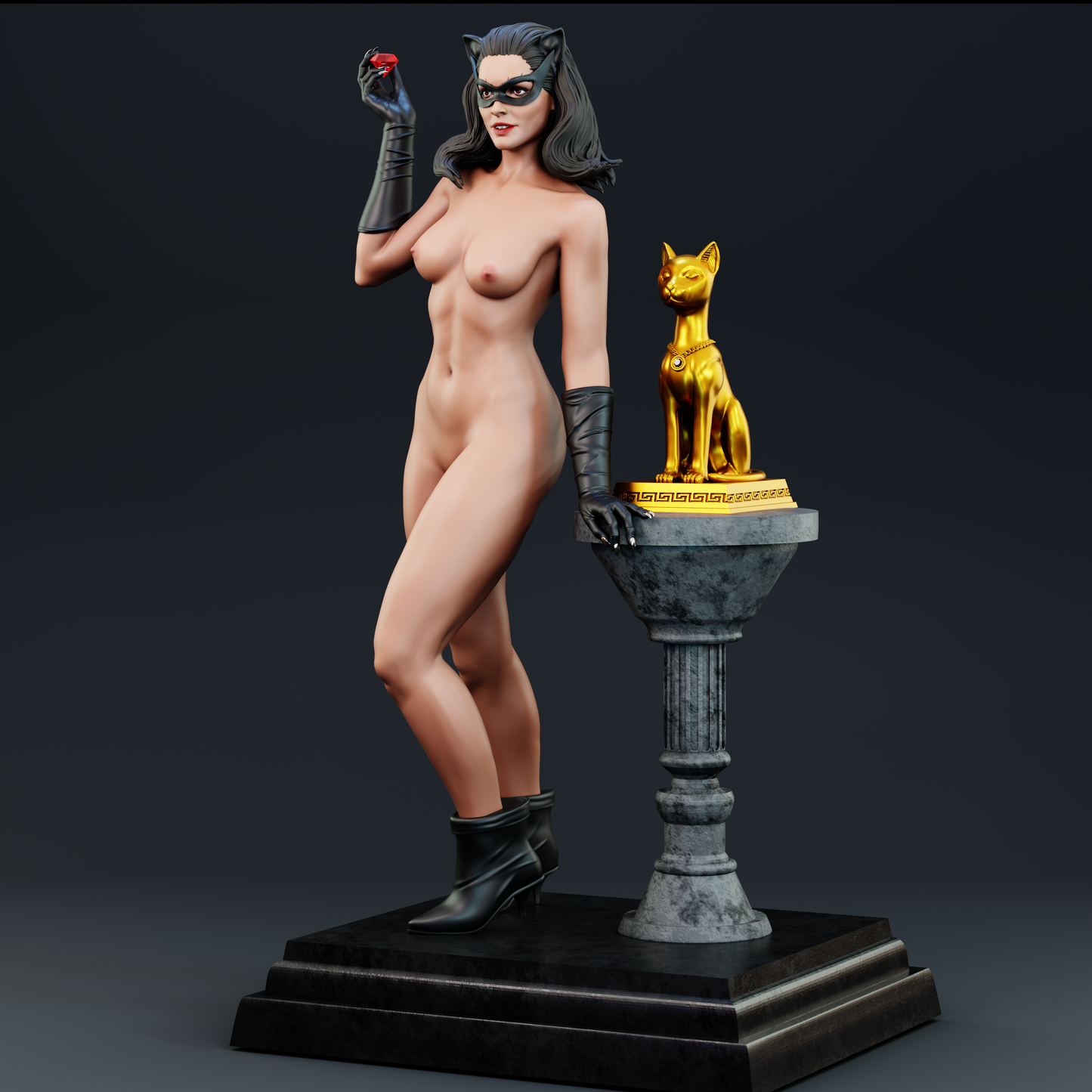 Catwoman (Julie Newmar)Statue 3D-Printed Kit