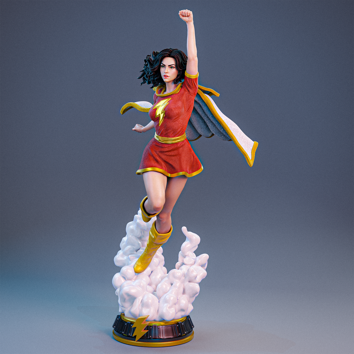 Mary Marvel Statue 3D-Printed Kit